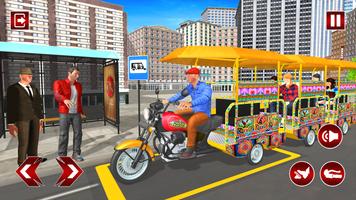 Long Tuk Tuk Simulator:Rickshaw Driving Game Affiche