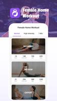 Female Home Workout Affiche