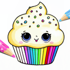 LOL Cupcakes Coloring Book Glitter icône