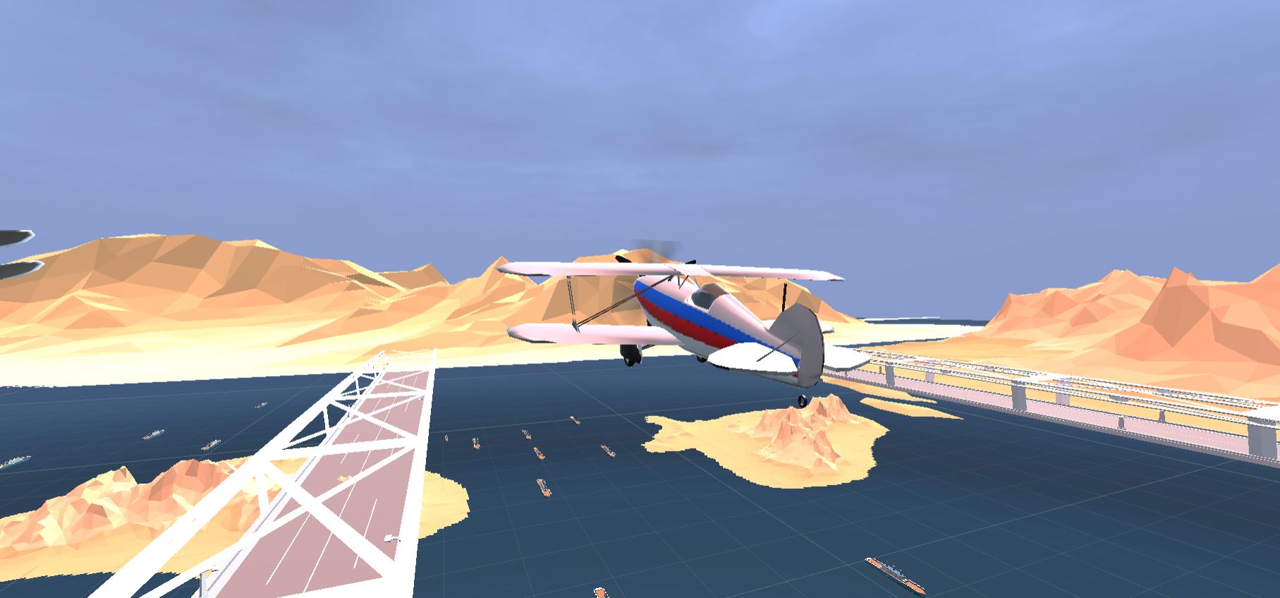 Симулятор полета на самолете