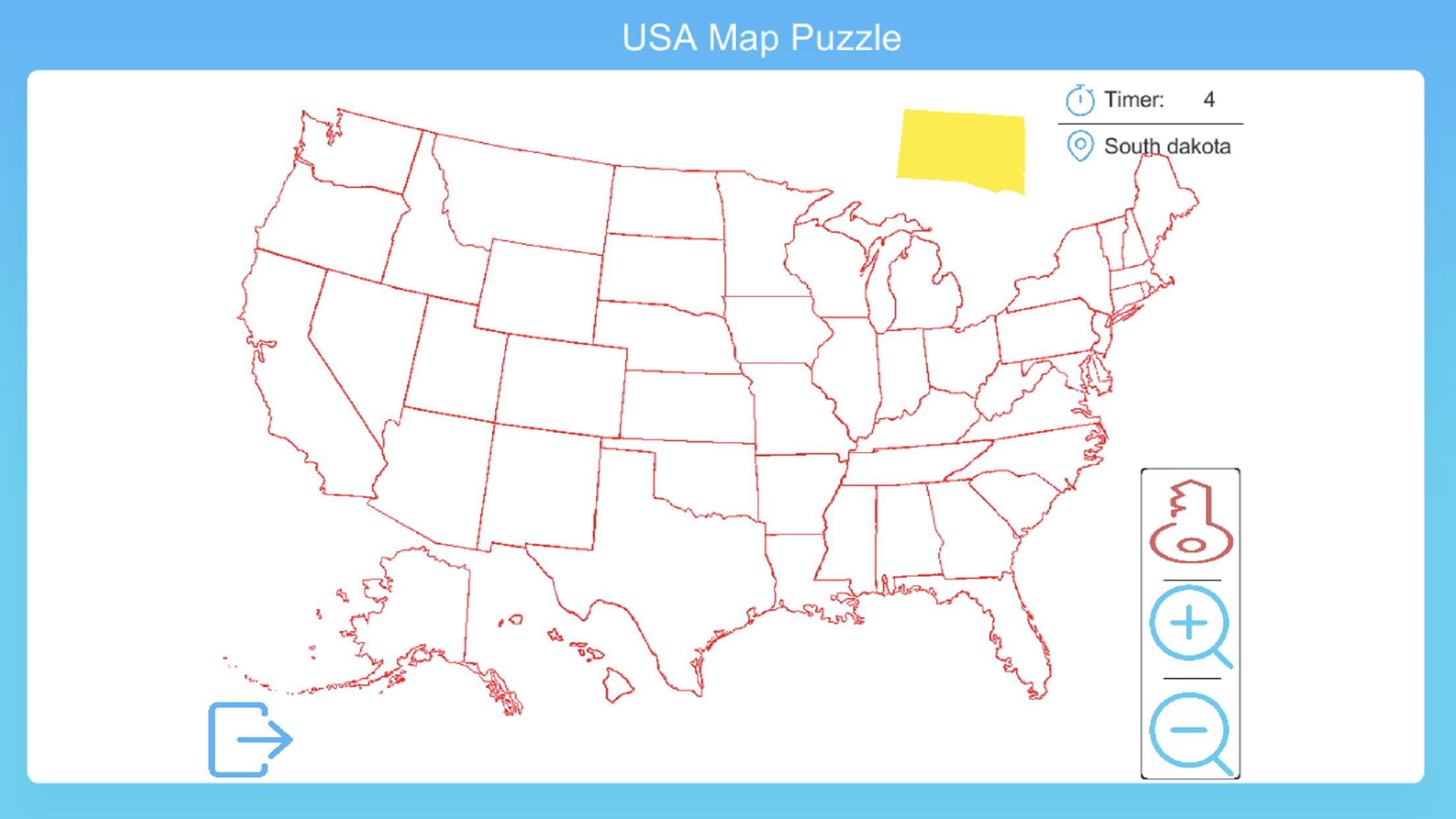 Usa Map Puzzle Game For Android Apk Download