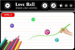 Love Balls Draw Lines Affiche