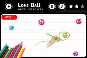 Love Balls Draw Lines capture d'écran 1