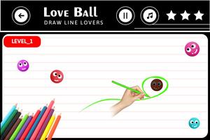 Love Balls Draw Lines captura de pantalla 2