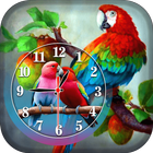 Love Bird Clock Live Wallpaper icône