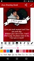 Love Greeting Card Maker - Love Messages & Cards capture d'écran 1