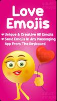 Love Emoji Sticker Keyboard Affiche
