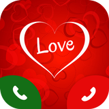 Valentine call screen 2019, call screen theme icône