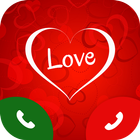 Valentine call screen 2019, call screen theme أيقونة