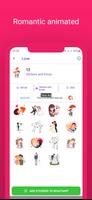 Animated Love Stickers syot layar 3