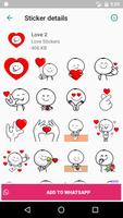Love Sticker for WhatsApp - WAStickerApps Ekran Görüntüsü 1