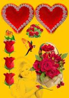 Love photo frame design 海報