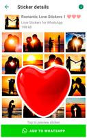 Stickers Romantiques Amour capture d'écran 2