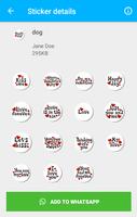 Love stickers whatstickers for whatsapp capture d'écran 2