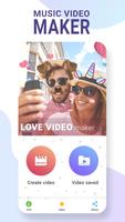 پوستر Love video maker with music, Valentine video maker