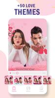 Love video maker with music, Valentine video maker تصوير الشاشة 1