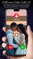 Full Screen Video Caller ID الملصق