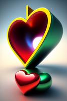 3d aşk kalpleri duvar kağıtlar Ekran Görüntüsü 1