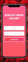 Does my crush like me? Test poster