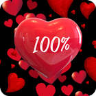 Teste de amor e calculadora ícone