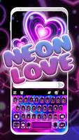 Neon Love - Keyboard Theme screenshot 3