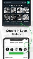 Romantic Kiss Stickers capture d'écran 2