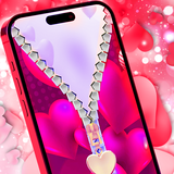 Love Zipper Lock Screen icône