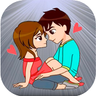 Love Couple Sticker For Whats آئیکن