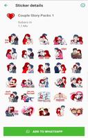 Love Couple Sticker For Whats پوسٹر