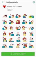 Love Couple Sticker For Whats اسکرین شاٹ 2