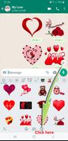 Love Stickers - WAStickerApps poster