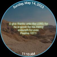 Give Thanks Bible Watch Face poster