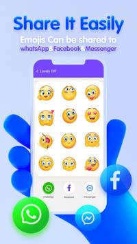 Lovely Emoji GIF Stickers For WhatsApp screenshot 3