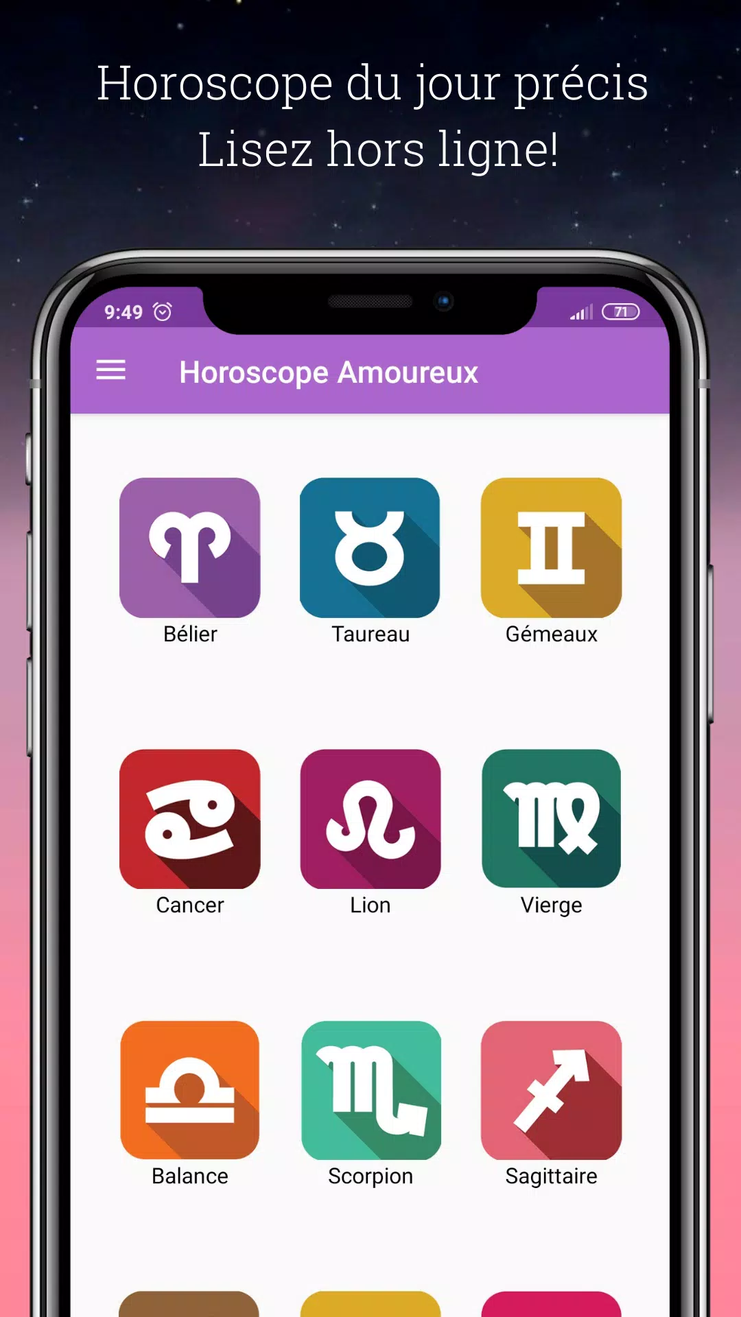 Horoscope D Amour En Francais Pour Android Telechargez L Apk