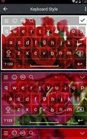 Lovely Red Rose Keyboard पोस्टर