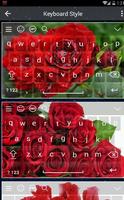 Lovely Red Rose Keyboard capture d'écran 2