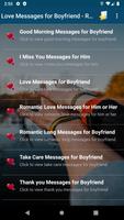 Love Messages for Boyfriend - Romantic Love sms gönderen