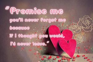 Sweet romantic love Images And Messages Affiche