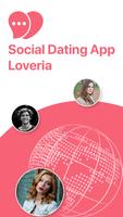Social Dating App - Loveria Affiche