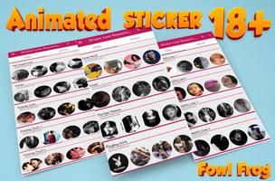 Sticker Love Romantic 18+ الملصق
