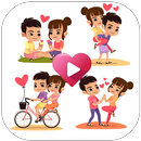 Animated Love Couples Stickers APK