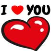 Love Stickers : I Love You