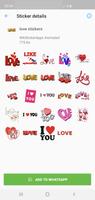 Love Stickers Ekran Görüntüsü 1