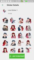 Cute Couple Love Stickers تصوير الشاشة 2