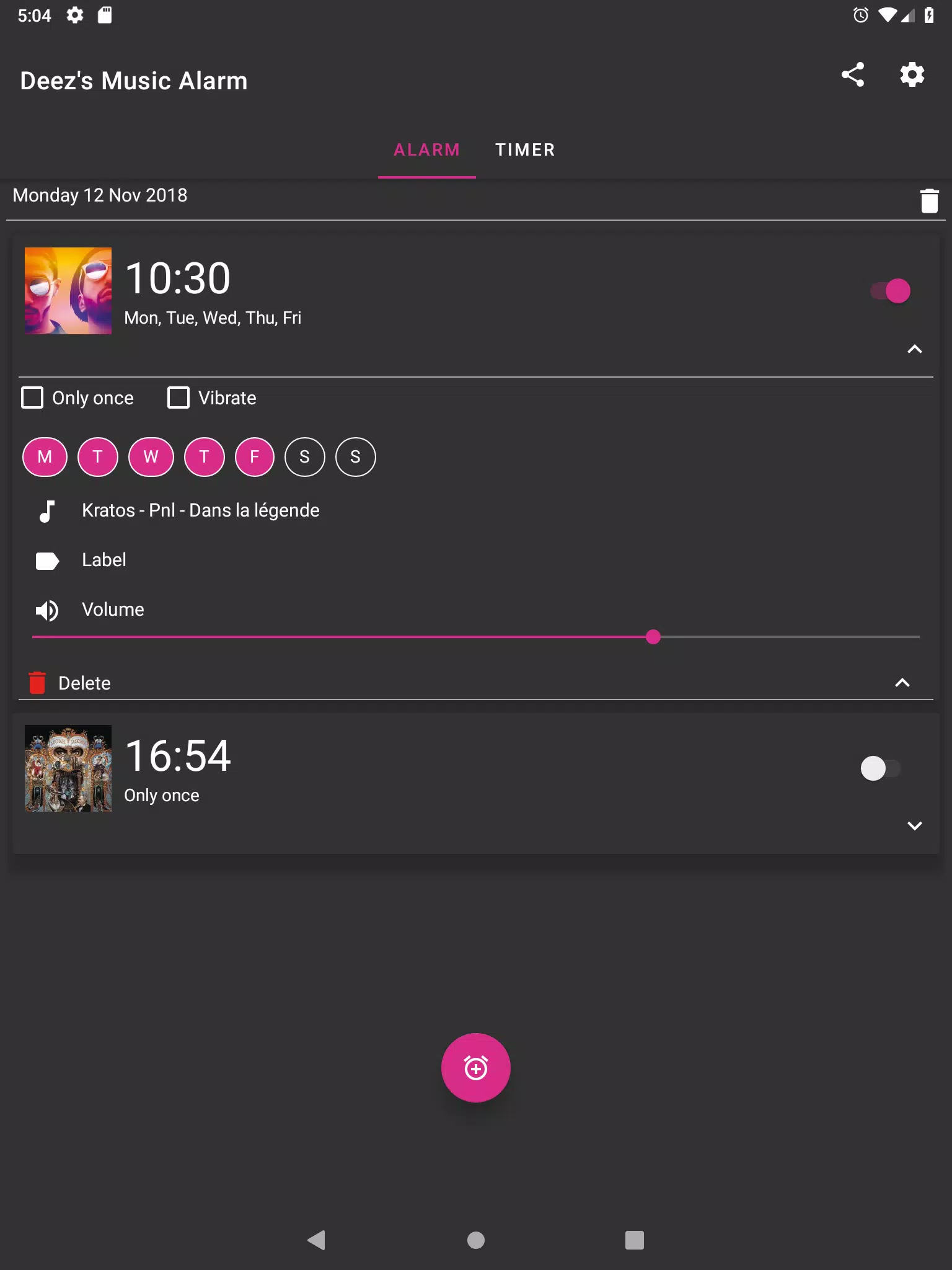Réveil et Minuteur en musique avec Deezer APK pour Android Télécharger