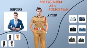 Man Polis Kıyafeti Fotoğraf Editörü: Polis Üniform Ekran Görüntüsü 1