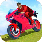 Superhero Bike Stunt Games 3D أيقونة
