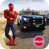 Superhero Cop Car: Police Stunt Racing icon