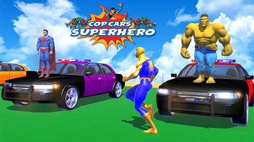Superhero Cop Car: Police Stunt Racing syot layar 2