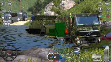 Truck driving Army Games 3D captura de pantalla 2